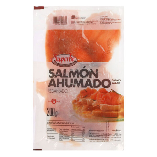 FILET DE SALMON ROSADO AHUMADO. 紅鮭魚 去皮無刺煙燻生食 (三文魚)